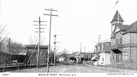c1905 Mineola Main Street by RR Tracks