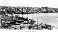 Newport Harbor in the early 1900s