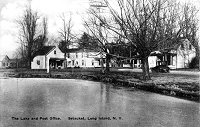 Setauket Lake and Post Office 1925