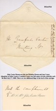 Calling card of Mr. & Mrs. John Carter Brown