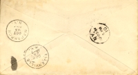 The back of the envelope from Carter & Co. Click to enlarge.