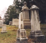 Section 2 of Dunmore Cemetery Showing Carter and Kennedy gravestones