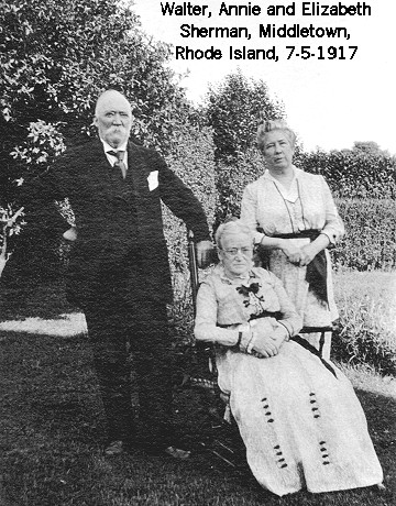 Walter, Annie and Elizabeth Sherman 7-5-1917