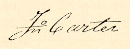 Signature of John Carter